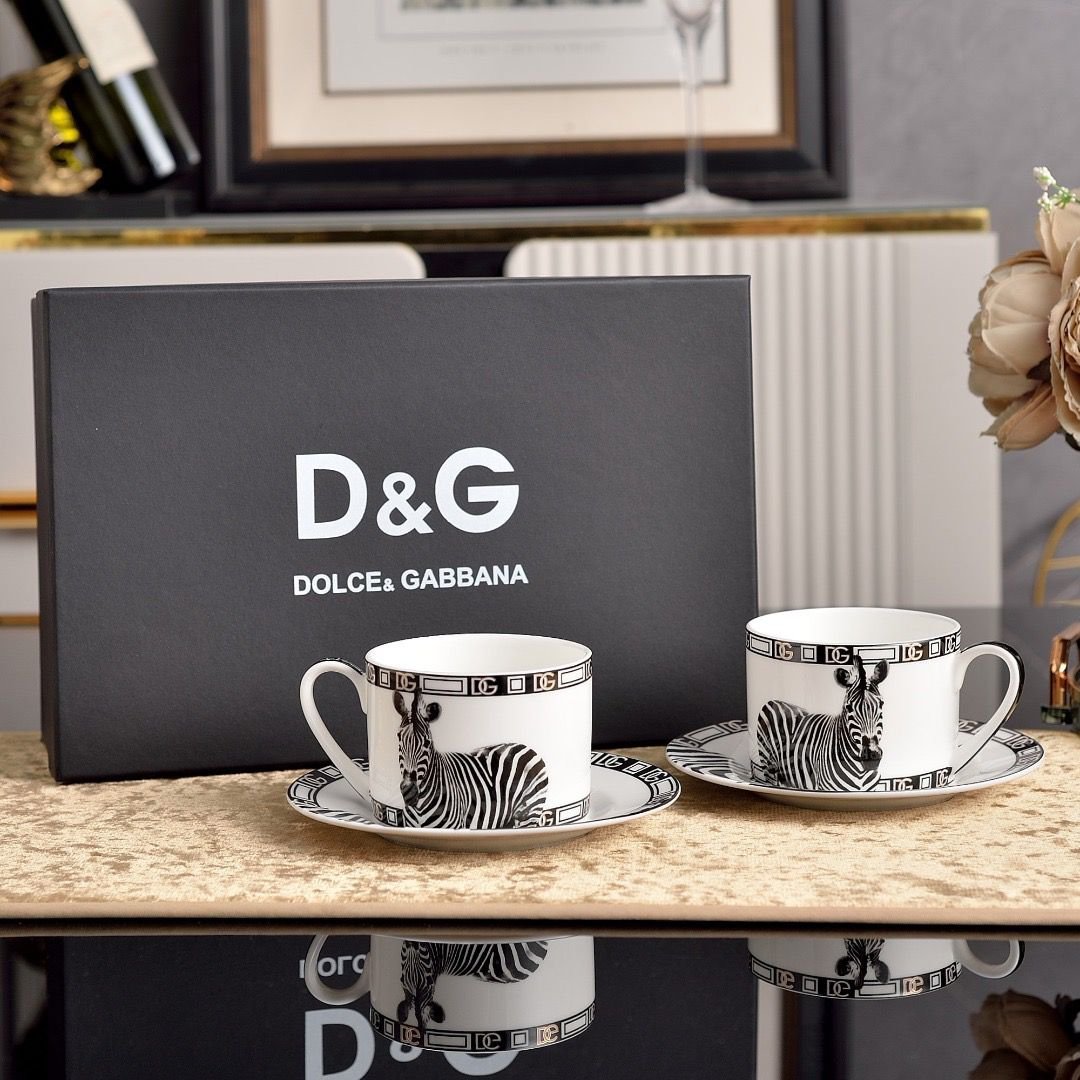 Dolce & Gabbana Zebra tea set of two cups